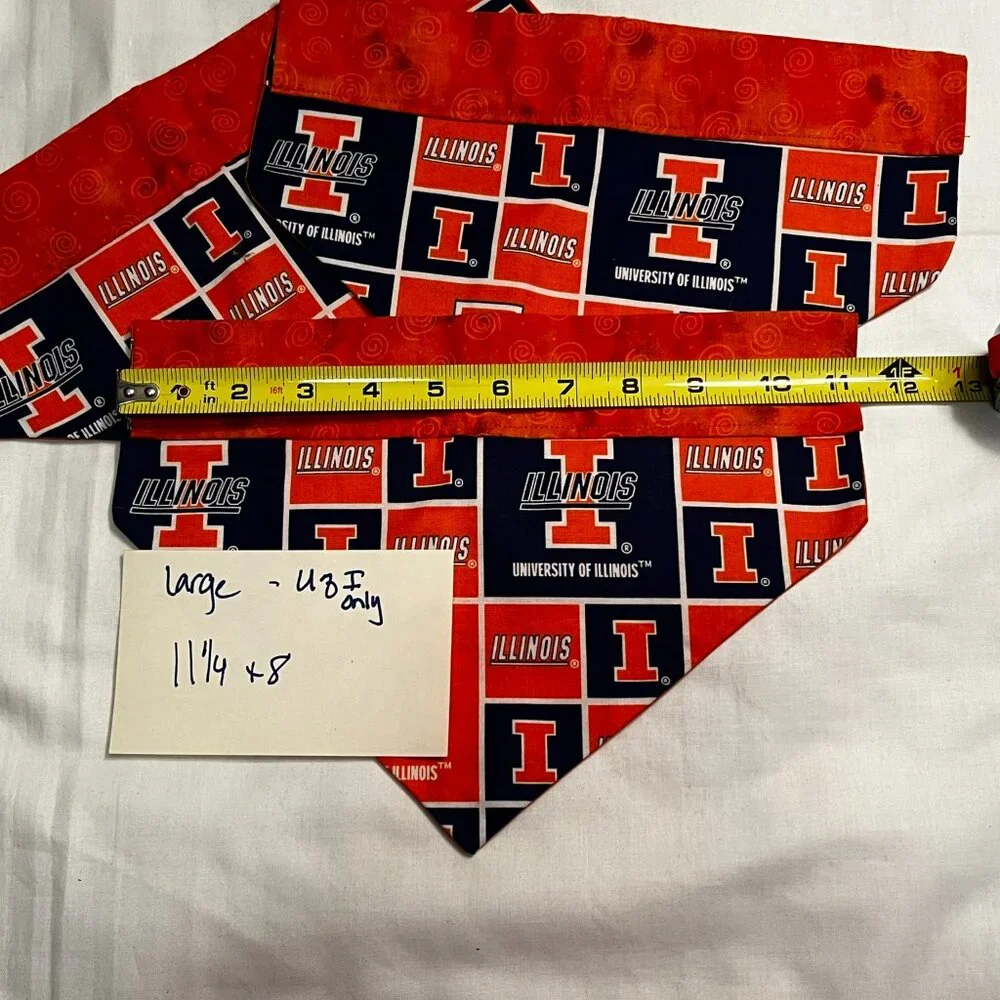 Dog/Pet collar covers - University of Illinois - Large